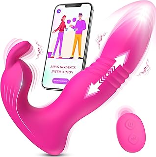 Adult Sex Toys Women Sex Toy - 3IN1 Wearable Vibrator Adult Toys with 9 Vibrating Rabbit Ears & 9 Thrusting Dildo Clitoral Dildos G Spot Vibrators Couples Sex Machine