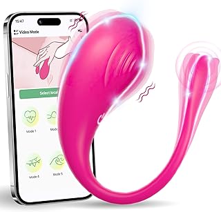 Female Sex Toys Wearable Vibrator - Adult Toys Long Distance Bluetooth App Remote Control G Spot Vibrator More Than 9 Vibrations, Mini Panty Vibrator Anal Plug Female Adult Sex Toys for Women Couples