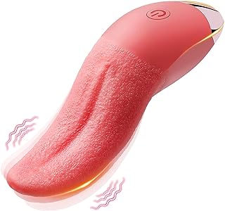 YcsLust Realistic Tongue Vibrator G-spot Vagina Stimulator Smart Female Masturbator Nipple Massager Erotic Sex Toy for Couple Erotic Sex Toy Has 10 Vibration Modes (Flesh Colours)