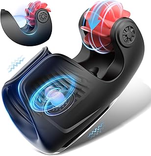 Male Sex Toys for Men Orgasm, Male Masturbator Penis Training Vibrator, 10 Tongue-Licking & Tapping & Vibrating Sex Toy Male Stroker Trainer, Mens Penis Trainer Masturbators Adult Sex Toys Men Gays