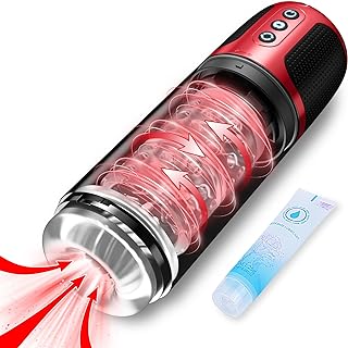 Automatic Male Masturbator Sex Toys - Adult Male Sex Toys for Men Pocket Pussy Masturbator Cup Blowjob Stroker Toys with 7 Sucking & 7 Rotating Modes, Fully Waterproof Adult Sex Toys Penis Trainer