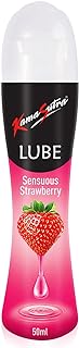 KamaSutra Lube Strawberry Personal Lubricant for Men & Women - 50 ml | Water Based Lube | Compatible with Condoms & Toys | Silicon Free Formula | Long Lasting Pleasure