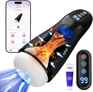 Govosaa Automatic Sucking Heating Male Masturbator with Mastuabors Toys, 9 Suction & Vibrating Electric Sex Toys for Men Adult Sex toys4couples Men & Women Sex Toys4mens UK Vibrator Stroker
