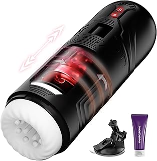 YIMOOCH Automatic Male Masturbator Cup Sex Toys for Men with 7 Telescopic ＆ Rotating Vibration, Male Sex Toys for Penis Stimulation, Adult Sex Toys4mens UK Penis Pump Vibrator Stroker Toy Men Sex Toy