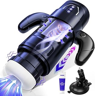 Male Masturbator Sex Toys for Men, Deluxe 6In1 Accelerate Boost Thrusting Sucking Vibrating 9*6*3 Modes 300g Thickening Sleeve Strong Suction Cup Sex Toýs for Man Blowjob Adult Toys Mens Doll Stroker