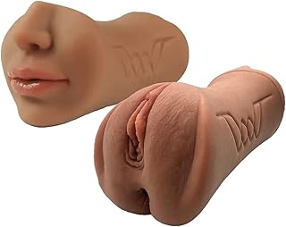 3 in1 Pocket Pussy Realistic Textured Mouth with Teeth, Vagina and Anus Male masturbator Penis Stimulation Adult Sex Toy for Men