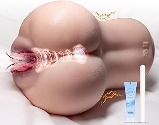 Automatic Male Masturbators, Upgraded 10 Vibration & Suction Hands Free Pocket Pussy, Adult Sex Toys with 3D Realistic Vagina Anus, Portable Stroker Penis Pump Sex Toys4couples Men & Women (1700g)