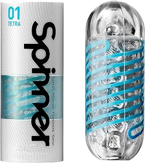 TENGA Spinner Cup Men Masturbator, Reusable Spiral Motion and Intimate Pleasure Device Male Masturber, SPN-001 TETRA