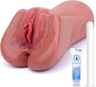 742G 2-in-1 Realistic Masturbator Sex Toy for Men, Mastubrator Man Sex Toy Pussy Pocket Pussy Realistic Large with 3D Vagina Clitoris Erotic Sex Toy for Men Masturbating