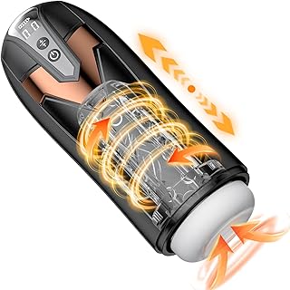 Automatic Male Masturbator Sex Toys for Men, Male Sex Toys Masturbators Cup with 9 Vibration & 4 Thrusting Modes for Penis Stimulation, Electric Pocket Pussy Male Stroker, Adult Sex Toy Electric Penis Pump