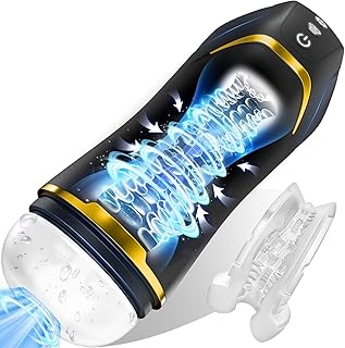 Sucking Male Masturbator Sex Toys – Upgraded Male Sex Toy Automatic Male Masturbators Cup with 10 Vibration & Suction Modes Adult Toys, Mens Penis Pump Stroker Pocket Pussy with 3D Textured for Men