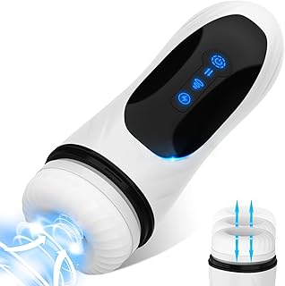 3 in 1 Automatic Male Masturbator, Sucking Masturbators with 5 Thrusting & 4 Suction & 7 Vibration Modes Pump, Bkevsd Pocket Pussy Male Stroker, Male Adult Sex Toys for Men