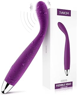 SVAKOM COCO G Spot Vibrator - 8 Seconds to Climax Finger Shaped Waterproof Vibes for Women - 5*5 Vibrations Clit Nipple Personal Massagers - Adult Female Sex Toys