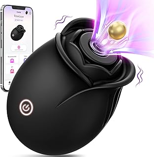 Rose Sex Toy Adult Toys - APP Control Rose Vibrator for Women Sex Toys with 9 Sucking & Vibrating Modes, G Spot Vibrator Adult Sex Toys, Womens Clitoral Nipple Sucker Vibrators for Woman Couples