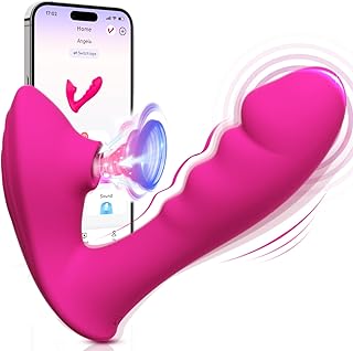 G-Spot Vibrator, 2 in 1 Sex toys4women Clitoris Licking Dildo Sucking Vibrators with 10 Vibration & Suction Modes, Dildo Vibrabrater Adult Sex Toy Woman Clitorious (A-Rose)