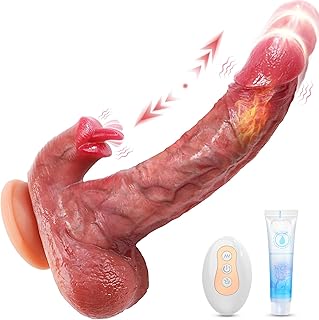 Sex Toys Thrusting Dildo Vibrator - Adult Remote Control Dildos Vibrators Anal Toy for Men & Women,Erotic Toys4couples Realistic Penis Machine with 9 Thrusting & Vibrating Modes, Gay Prostate Massager