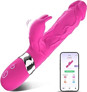 Thicker Huge Rabbit Vibrator Sex Toys, More Powerful 3.0 Motor Lengthening Vibrators for Clitoral G-spot Stimulator,Waterproof Flexible Silicone Adult Sex Toy for Women 7 Modes SAMCHEON Vibrater