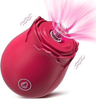 Vibrator Sex Toys for Women, Clitoral Stimulating Vibrator with 7 Intensive Modes, Rechargeable Waterproof Clit Nipple Stimulator G Spot Sex Toy for Solo Couple Adult Female by LVFUNCO (Red)