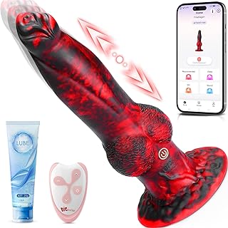 Aoonice Thrusting Dildo Womens Sex Toys, Realistic Dildo Vibrator with Remote Control 7 Modes, Suction Cup Big Dragon Dildos Sex Toy for G-spot Anal Hands-Free Play, Adult Couple Male Sex Toys Machine