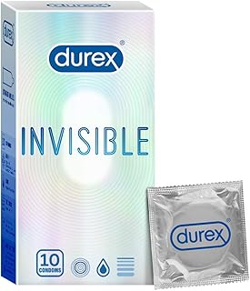 Durex Air Condoms for Men - 10 Count (Pack of 2) |Suitable for use with lubes & toys & Durex Invisible Super Ultra Thin Condoms for Men - 10 Count