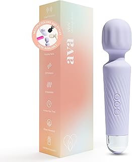 Ava Vibrator Wand Sex Toys [ Clit Stimulator ] Vibrators for Woman Adult Toy | Gifts for Women | 20 Patterns & 8 Speeds of Pleasure | Quiet & Small -Standard - Purple