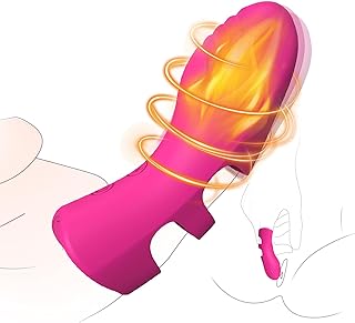 Finger Vibrator Adult Sex Toys for Women, Adult Toys with 10 Vibrations & Heating Function Clitoral Nipple G-Spot Vibrators, Vibrater Female Sex Toy mini Vibrator Couples Sex Toys
