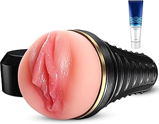 Male Masturbator Cup Sex Toy for Men,Pocket Pussy Realistic Vagina Textured with 7.5in Depth Lifelike Soft and Fleshy Texture,Adult Toys Manual Massager