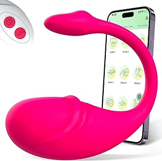 Sex Toy Vibrator Adult Toys Remote Control Vibrator with Phone Control, Couples Sex Toys4couples Men & Women Female Sex Toys, App Controlled Long Distance Vibrator G Spot Vibrator Love Egg (Red)