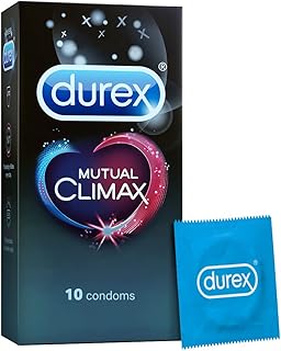 Durex Air Condoms for Men - 10 Count (Pack of 2) |Suitable for use with lubes & toys & Durex Mutual Climax Condoms for Men & Women - 10 Count