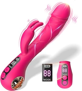 Sex Toys Rabbit Vibrator for Women - Adult Toys Anal Toys Realistic Thrusting Dildo with LED Display & 9 Vibrating Modes, G Spot Vibrators with Clitoral Stimulator, Adult Sex Toys4couples Men & Women.