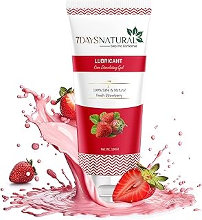 7 DAYS Lube Natural Intimate Lubricant Gel For Men & Women 100ml | Compatible with Condoms & toys | 100% Natural Ingredients | Non- Sticky & Zero irritation