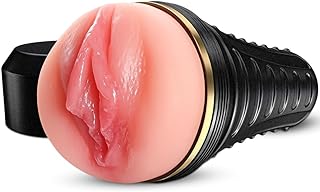 Male Masturbator,Kingdemer Realistic Pocket Pussy Vagina Textured with 7.5in Depth Lifelike Soft and Fleshy Texture,Penis Training Masturbators Sex Toy for Men