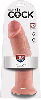 Pipedream King Cock Dildo, Flesh, 10 Inch