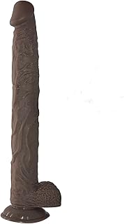 SeLgurFos Extra Long Realistic Dildos, Large Dildos with Strong Suction Cup 15.74 Inches Very Large Sex Toy for Women Female Couple Masturbation Hand Free Play (Brown)