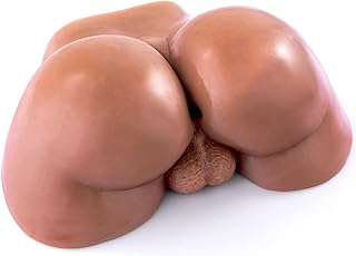 5.5Lb Gay Lifelike Sex Doll Male Masturbator Realistic Pussy with Testicles Anus Male Stroker Sex Toy for Masturbation Brown Cobulipo