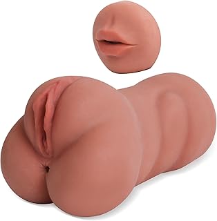 3 in 1 Pocket Pussy Male Masturbators Sex Doll with Realistic Textured, Masturbator Deep Throat Oral Adult Sex Toys for Men Masturbation