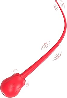 Mini Rose Vibrator Sex Stimulator Toy for Women, Sex Light SM Whip Tickler Clitoral Vibrators with 7 Vibrating Modes, Female Vibrator Adult Toys Sexual Pleasure Tools for Women Couples (Red)