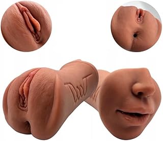 3 in1 Pocket Pussy Realistic Textured Mouth with Teeth, Vagina and Anus Male masturbator Penis Stimulation Adult Sex Toy for Men Pocket_Pussy_2