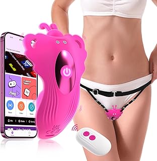 Sex Toys Panty Wearable Vibrator - Thong Vibrators Adult Sex Toy for Women, APP & Remote Control Clitoral Vibrators with 9 Vibration Modes, G Spot Dildo Female Sex Toy, Butterfly Vibrator for Couples