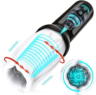 Sex Toys for Men Hands Free Electric Malemasterbrators Toy with Powerful Thrusting Rotating Modes for Electric Pocket Pussy Vagina Men's Hoodies K1101 Cycle Charging