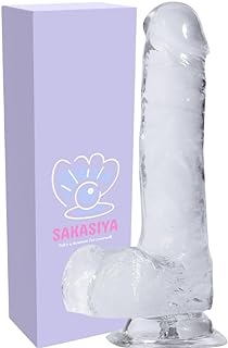 SAKASIYA Soft Dildo - Sex Toy for Women and Men - G-Spot Anal Stimulation - Strong Suction Cup